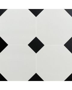 Octagon White & Black Insert