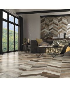 Chevron Dock Brown Rect